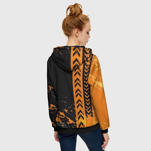 Женская толстовка на молнии Kayo / 3D-Черный – фото 4