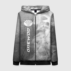 Женская толстовка на молнии Daewoo - grey gradient по-вертикали