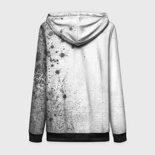 Женская толстовка на молнии Inter - white gradient по-вертикали / 3D-Черный – фото 2