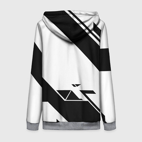 Женская толстовка на молнии Farcry6 геометрия полосы / 3D-Меланж – фото 2