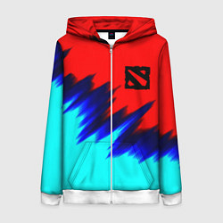 Женская толстовка на молнии Dota краски