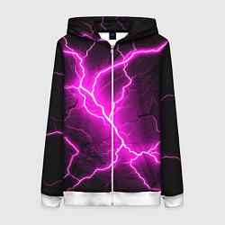 Женская толстовка на молнии The color is pink and black
