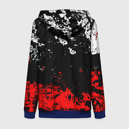 Женская толстовка на молнии Nasa краски / 3D-Синий – фото 2