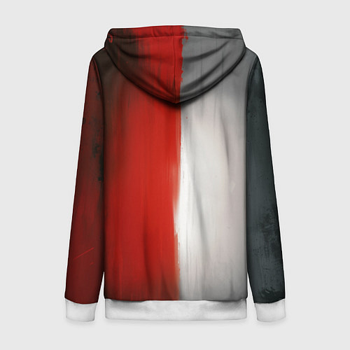 Женская толстовка на молнии Сорвиголова рожденный заново Мэтт Мёрдок / 3D-Белый – фото 2