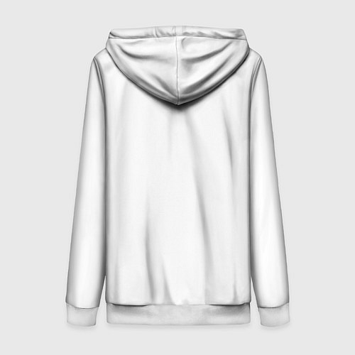 Женская толстовка на молнии Легкое дыхание / 3D-Белый – фото 2