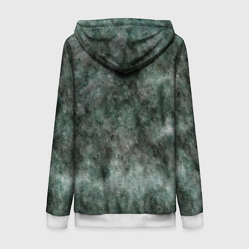 Женская толстовка на молнии Две горящие свечи в темноте / 3D-Белый – фото 2