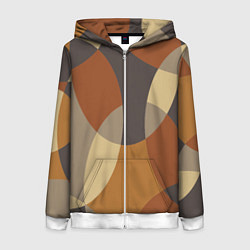Женская толстовка на молнии Графические цветные текстуры и паттерны