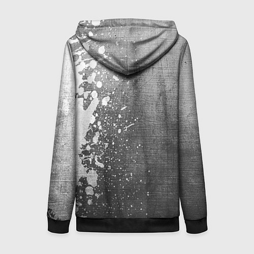 Женская толстовка на молнии Three Days Grace - grey gradient по-вертикали / 3D-Черный – фото 2