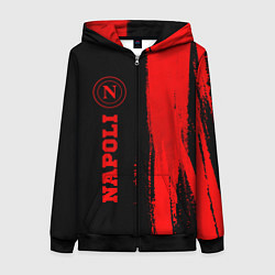Женская толстовка на молнии Napoli - red gradient по-вертикали