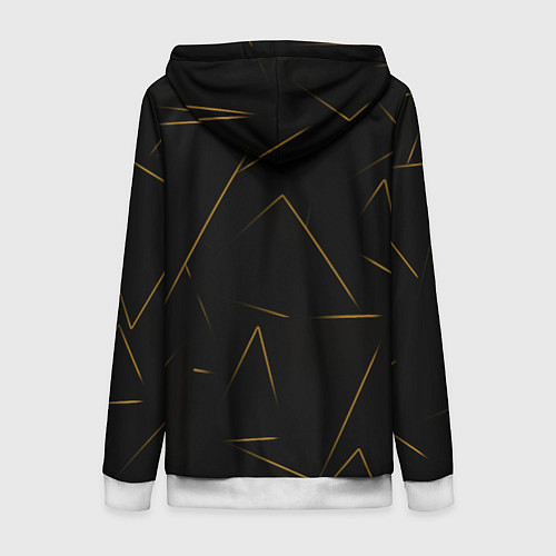 Женская толстовка на молнии Color yellow line / 3D-Белый – фото 2