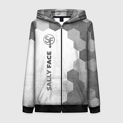 Толстовка на молнии женская Sally Face - white gradient по-вертикали, цвет: 3D-черный