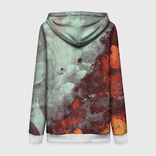 Женская толстовка на молнии Башня в облаках / 3D-Белый – фото 2