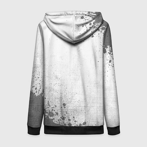 Женская толстовка на молнии Fall Out Boy - white gradient вертикально / 3D-Черный – фото 2