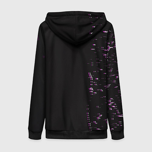 Женская толстовка на молнии Лазарь: Элейна / 3D-Черный – фото 2