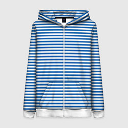 Женская толстовка на молнии Тельняшка десантника с полосами