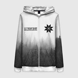 Женская толстовка на молнии Лес - это мой храм