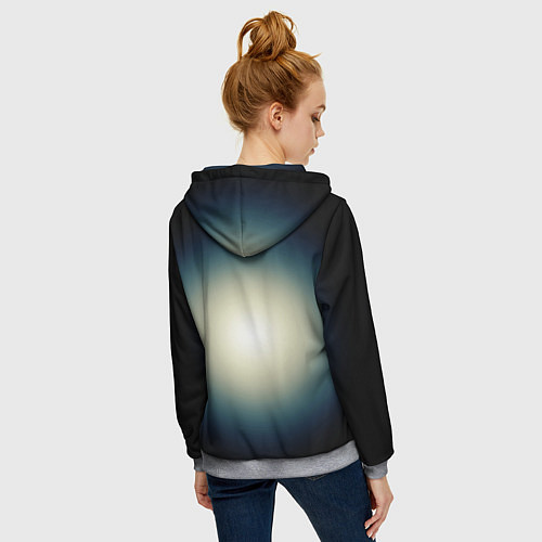 Женская толстовка на молнии Имперский штурмовик - градиент / 3D-Меланж – фото 4