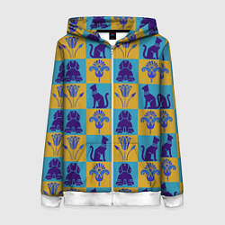 Женская толстовка на молнии Символы Египта