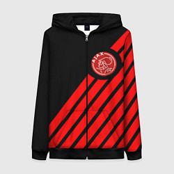 Толстовка на молнии женская Ajax геометрия, цвет: 3D-черный