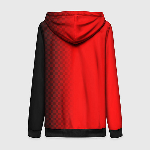 Женская толстовка на молнии Гонщик / 3D-Черный – фото 2