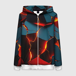 Женская толстовка на молнии Orange glow