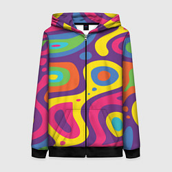 Женская толстовка на молнии Abstract tac