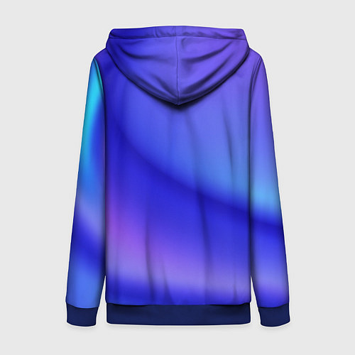Женская толстовка на молнии The color is multicolored / 3D-Синий – фото 2