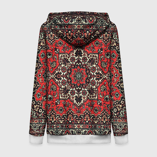 Женская толстовка на молнии Пыльный ковёр / 3D-Белый – фото 2