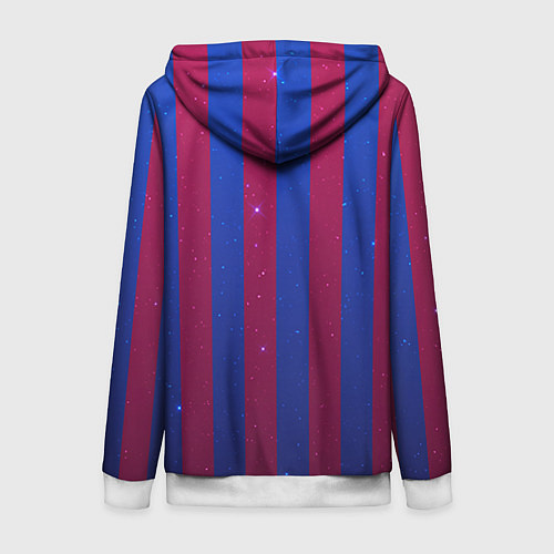 Женская толстовка на молнии Barcelona / 3D-Белый – фото 2