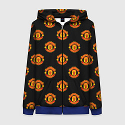 Женская толстовка на молнии Manchester United Pattern