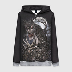 Женская толстовка на молнии Ночной охотник