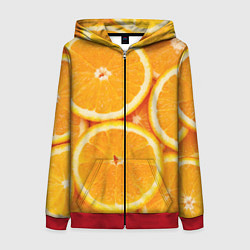 Женская толстовка на молнии Апельсинчик