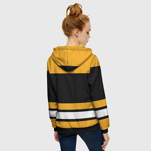 Женская толстовка на молнии Boston Bruins / 3D-Черный – фото 4