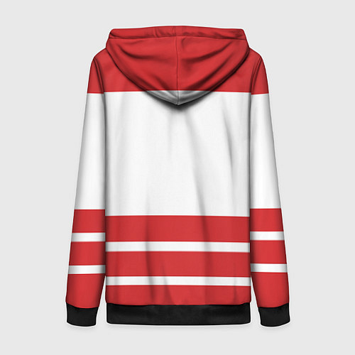 Женская толстовка на молнии Detroit Red Wings / 3D-Черный – фото 2