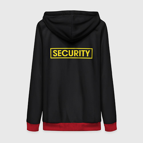 Женская толстовка на молнии Форма SECURITY / 3D-Красный – фото 2