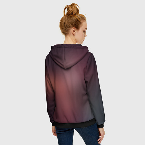 Женская толстовка на молнии Juggernaut / 3D-Черный – фото 4