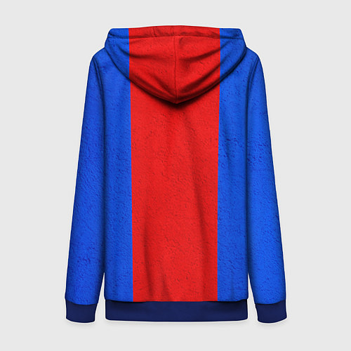 Женская толстовка на молнии ФК ЦСКА / 3D-Синий – фото 2