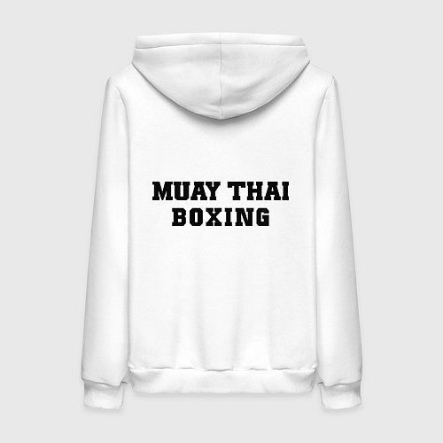 Женская толстовка-худи Muay Thai / Белый – фото 2