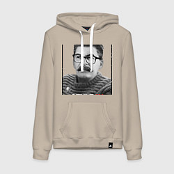 Толстовка-худи хлопковая женская Stalin: Style in, цвет: миндальный