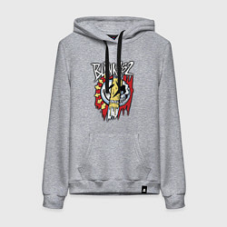 Толстовка-худи хлопковая женская Blink-182: Mixed Up, цвет: меланж