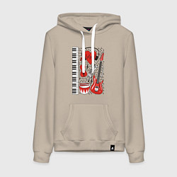 Женская толстовка-худи Истинный меломан