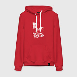 Толстовка-худи хлопковая женская My Chemical Romance, цвет: красный