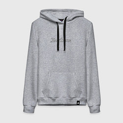 Толстовка-худи хлопковая женская Bloodborne, цвет: меланж