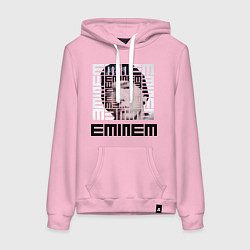 Толстовка-худи хлопковая женская Eminem labyrinth, цвет: светло-розовый
