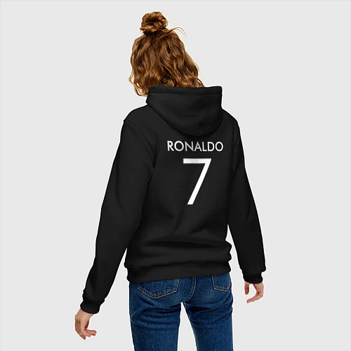 Женская толстовка-худи Ronaldo: Juve Sport / Черный – фото 4