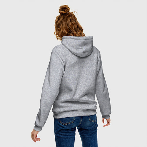 Женская толстовка-худи Stalin: Peace work life / Меланж – фото 4