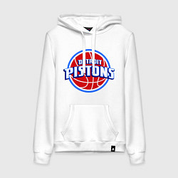 Женская толстовка-худи Detroit Pistons - logo