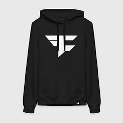 Толстовка-худи хлопковая женская FAZE Symbol, цвет: черный