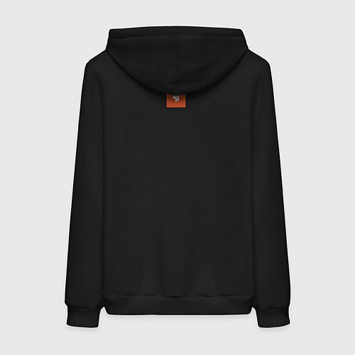 Женская толстовка-худи Минималистичная пустыня / Черный – фото 2