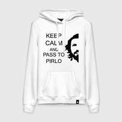 Женская толстовка-худи Keep Calm & Pass To Pirlo